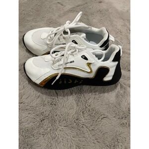 NWOB Denim ASR Athletic Sneakers Black And White Men's 7.5 US 40‎ Euro School